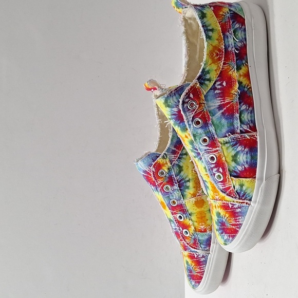 Corkys Multicolor Slip-On Streetwear Vibrant Tie-Dye Slip On Boho Sneakers Sz.10 - Picture 10 of 13